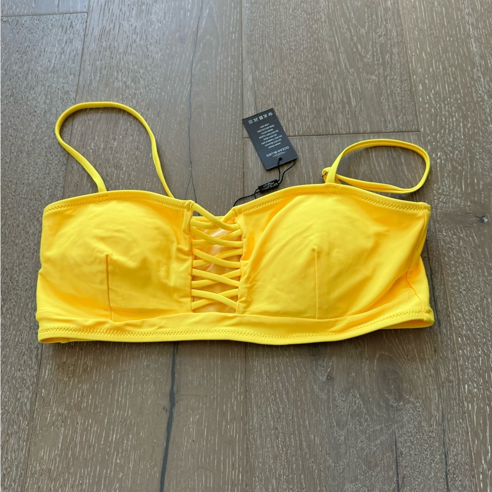 Ocean Blues yellow bikini top